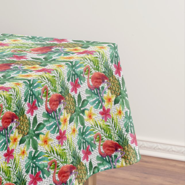 Tropical Watercolor Tablecloth (In Situ)