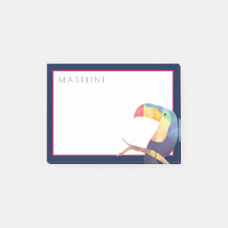 Tropical | Watercolor Toucan Post-it Notes