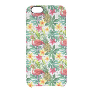 Tropical Watercolor Clear iPhone 6/6S Case
