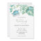 Tropical Watercolor Wedding Invitations w/ QR Code