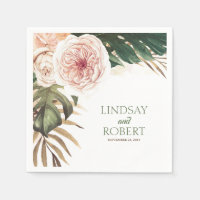 Tropical Watercolor Wedding