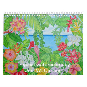 Tropical Watercolors Calendar