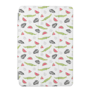Tropical Watermelon & Crocodile Pattern iPad Mini Cover