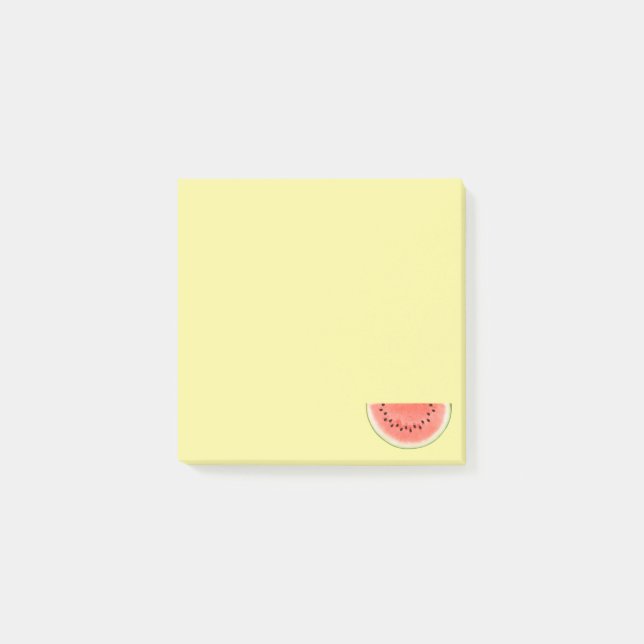 Tropical Watermelon Fruit on Yellow Notes (Front)