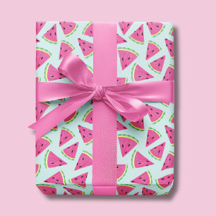 Tropical Watermelon Fruit Pattern Wrapping Paper