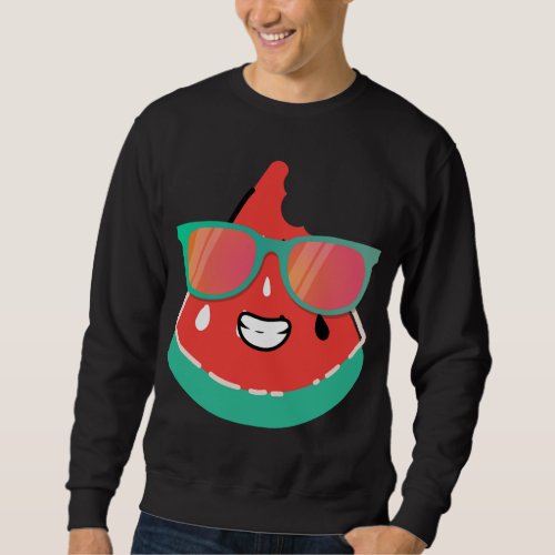 Tropical Watermelon Fruit Sunglasses for Melon Lov Sweatshirt