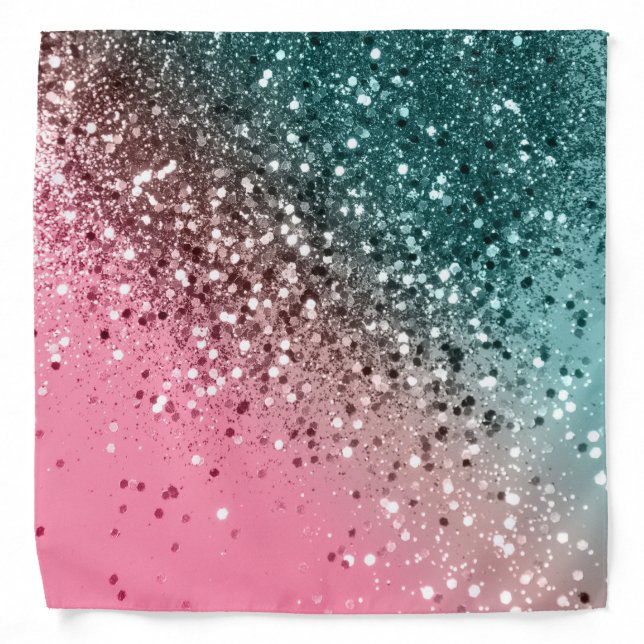 Tropical Watermelon Glitter #2 Bandana (Front)