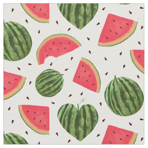 Tropical Watermelon Pattern Fabric