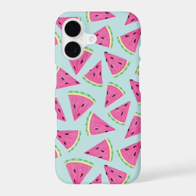 Tropical Watermelon pattern iPhone Case (Back)