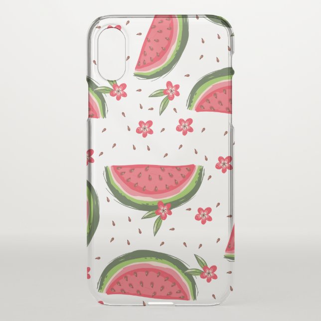 Tropical Watermelon Pink Fruit Uncommon iPhone Case (Back)