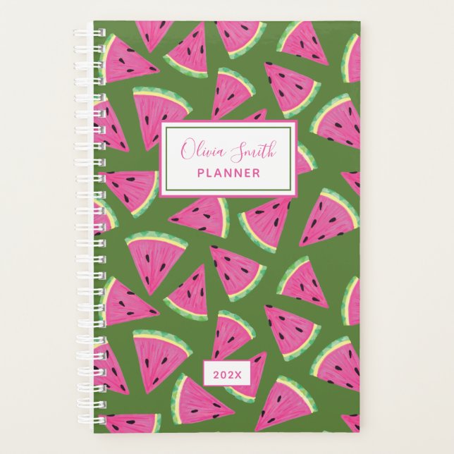 Tropical watermelon summer pattern planner (Front)