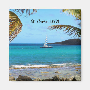 Tropical Waters and Sailboat Magnet