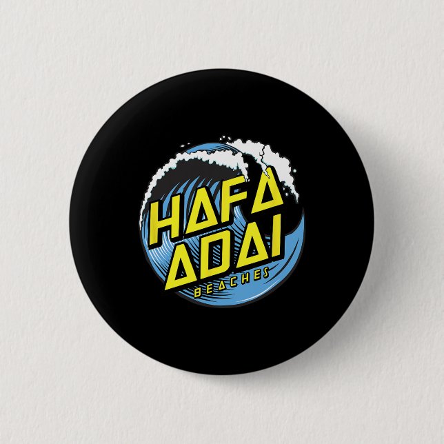 Tropical Wave Hafa Adai Beaches - 671 Gu Guam  Button (Front)