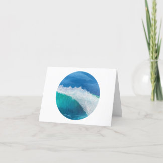 Tropical Wave Letterpress Thank You Card