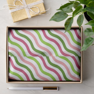 Tropical Wave Simple Stripe Tissue Paper