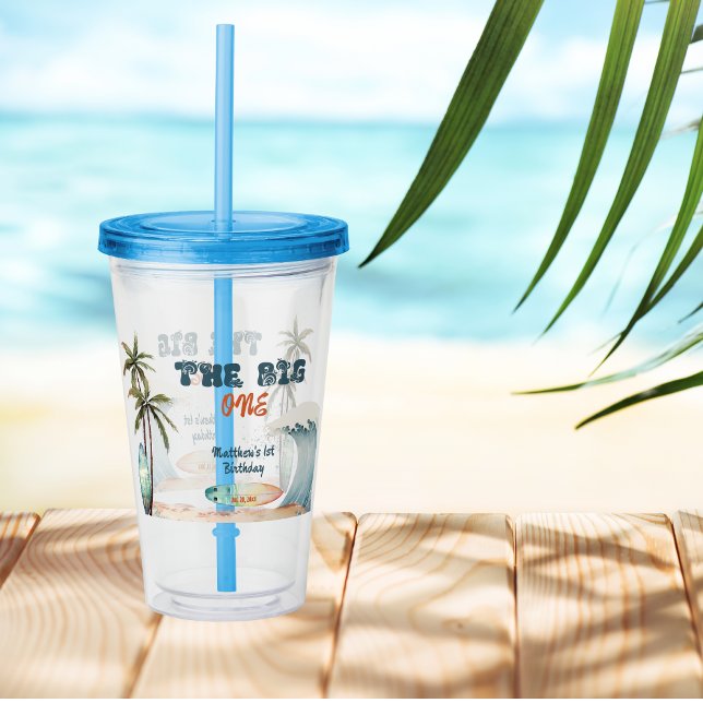 Tropical Wave Surf Acrylic Tumbler (Creator Uploaded)