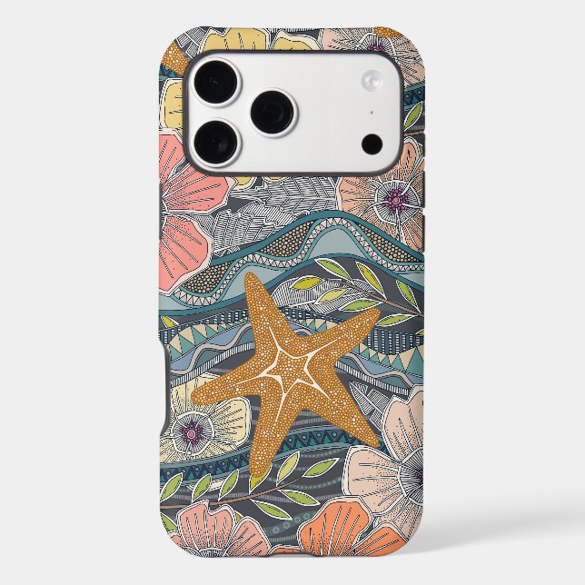 tropical waves iron Case-Mate iPhone case (Back)