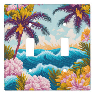 Tropical Waves Light Switch Cover