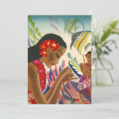 TROPICAL WEDDING INVITATION LEI MARRIAGE CEREMONY (Standing Front)