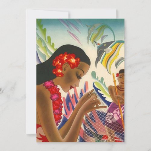 TROPICAL WEDDING INVITATION LEI MARRIAGE CEREMONY