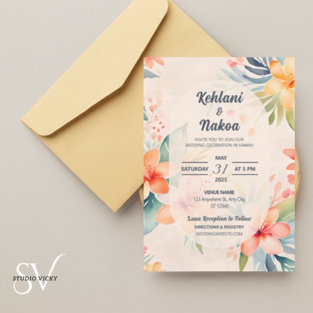 Tropical Wedding Invitation - Magneticn (Creator Uploaded)