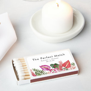Tropical Wedding Matchboxes