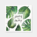 Tropical Wedding Napkins