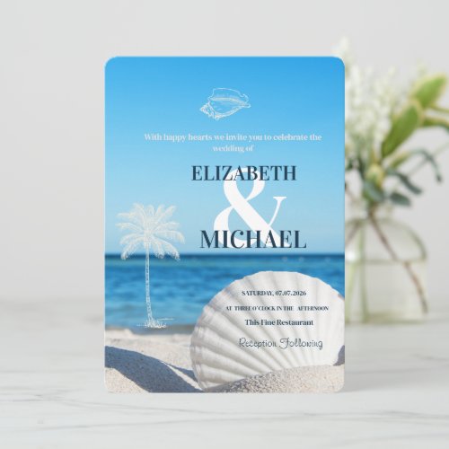 Tropical Wedding Ocean Beach 