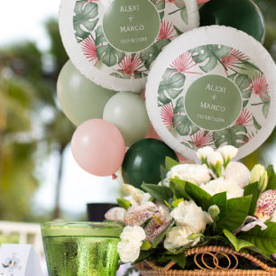 Tropical Wedding Personalized Large Helium Balloon