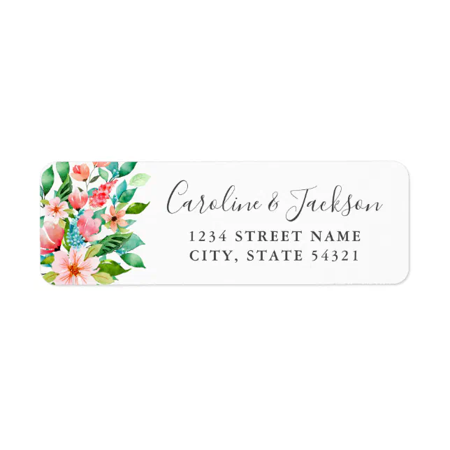 Tropical Wedding Return Address Labels | Zazzle