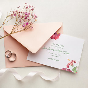 Tropical Wedding Save The Date