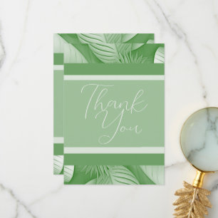 Tropical Wedding Thank You Card