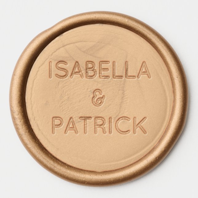 Tropical Wedding Wax Seal Sticker (Front)