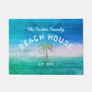 Personalized Welcome To Our Beach House Doormat — joriandco