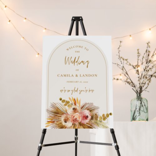 Tropical Welcome Sign Bohemian Wedding Event C103