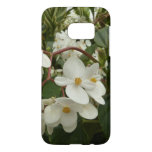 Tropical White Begonia Floral Samsung Galaxy S7 Case