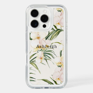 Tropical White Orchid Flowers iPhone 16 Pro Case