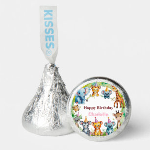 Tropical Wild One Jungle Safari Animals Birthday Hershey®'s Kisses®