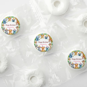 Tropical Wild One Jungle Safari Animals Birthday Life Saver® Mints