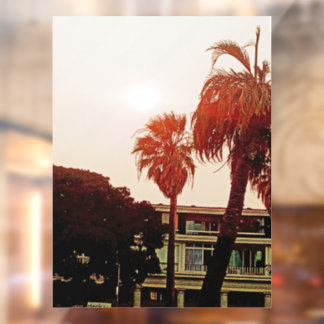 Tropical window cling