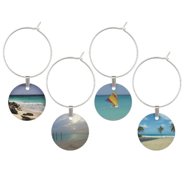 Tropical Wine Charms (Staggered)