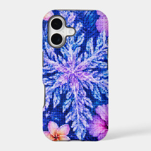 Tropical Winter Snowflakes iPhone 17 Case