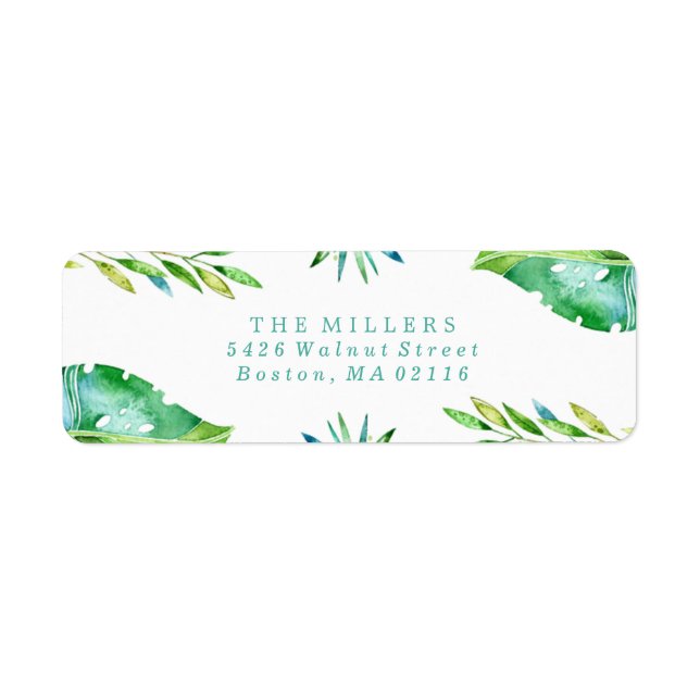 Tropical Wishes | Holiday Label (Front)