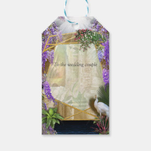 Tropical Wisteria Paradise at the Golden Palace Gift Tags