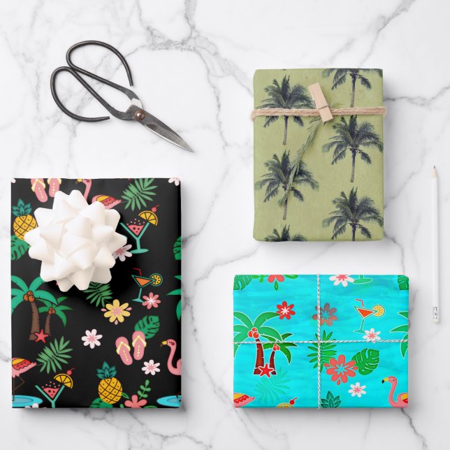 Tropical Wrapping Paper Sheets (Front)