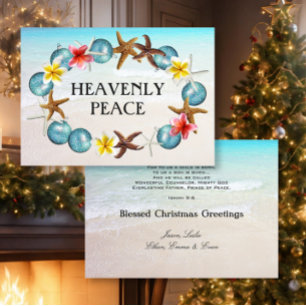 Tropical Wreath 5x7 Scripture Christmas Card