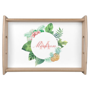 Tropical Wreath Serving Tray