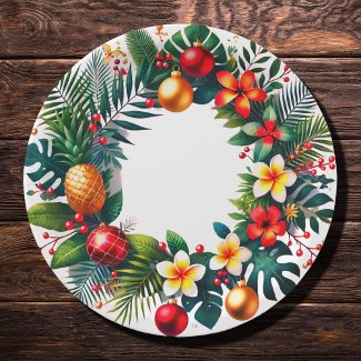 tropical Xmas wreath