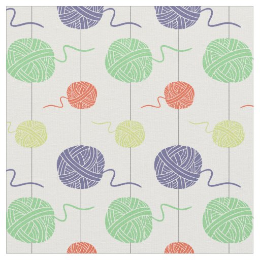Tropical Yarn Ball String Pattern Fabric