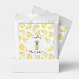 Tropical Yellow Pineapples Bridal Shower Margarita Drink Mix